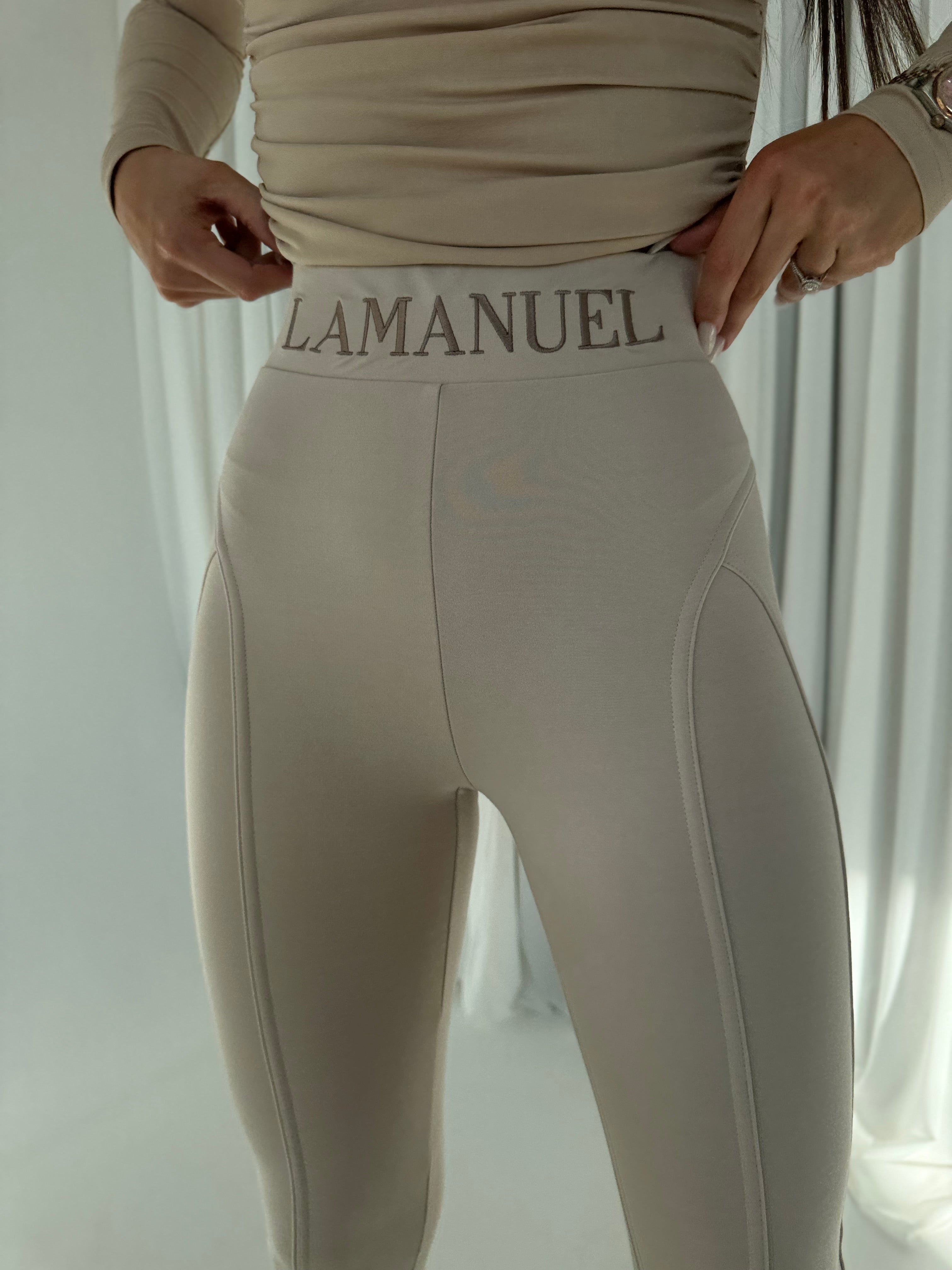 Legginsy La Manuel My Type beż