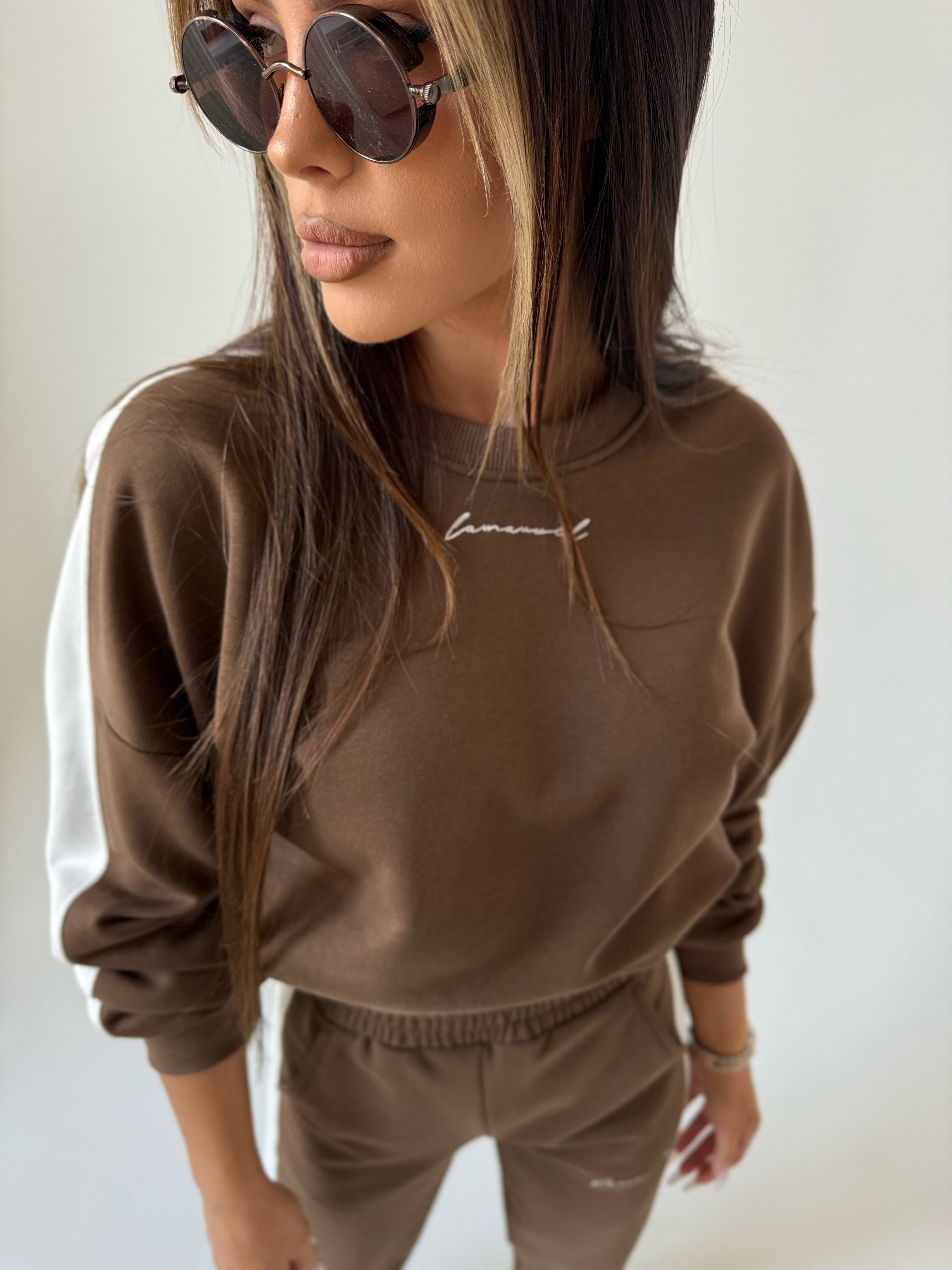 Komplet dresowy La Manuel Feel Free brąz