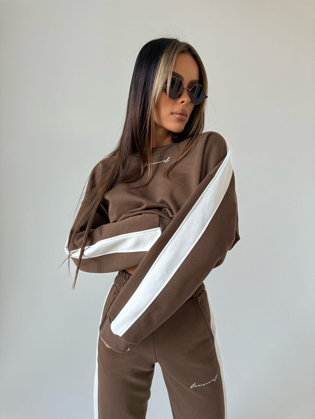 Komplet dresowy La Manuel Feel Free brąz