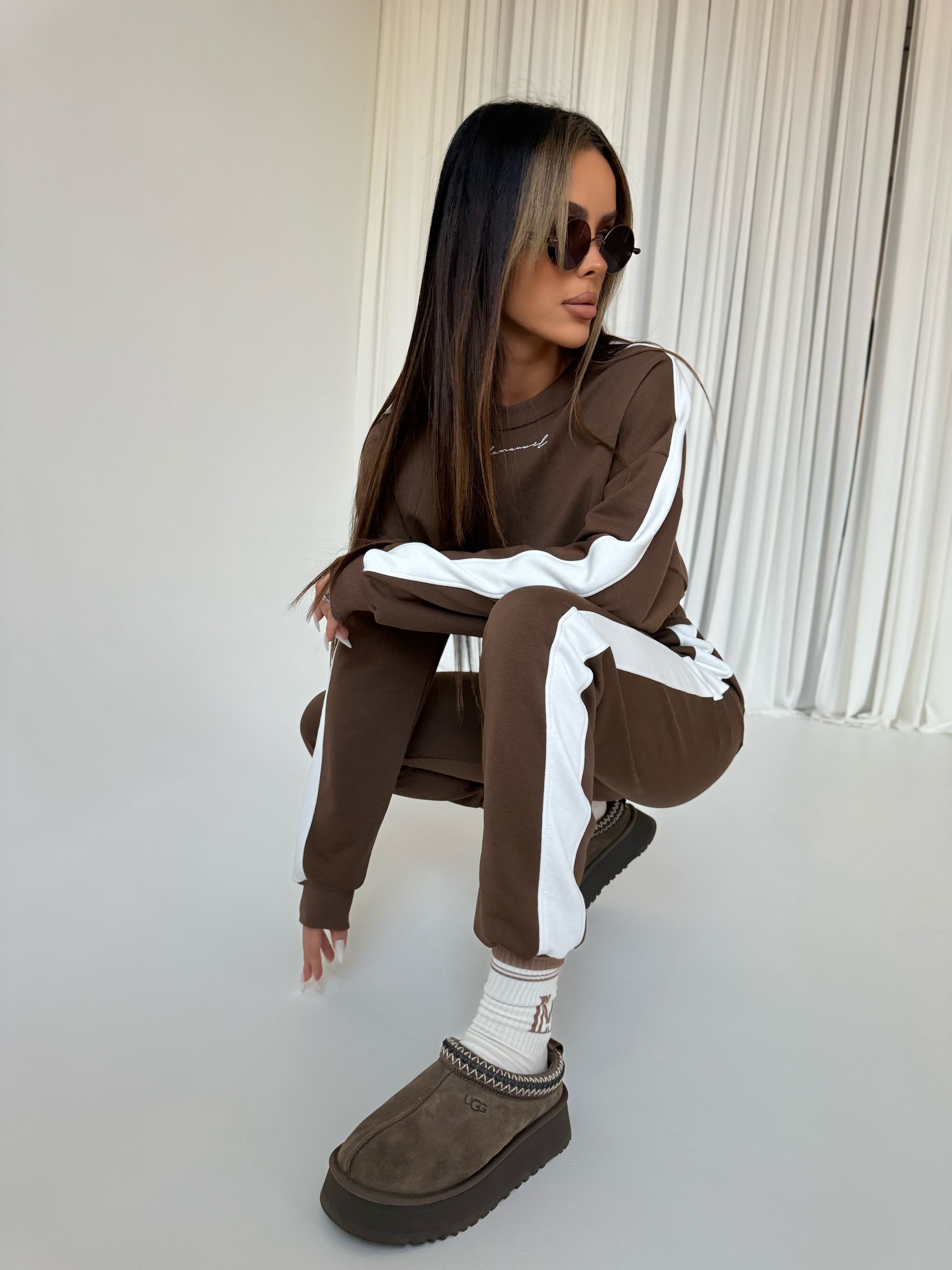 Komplet dresowy La Manuel Feel Free brąz