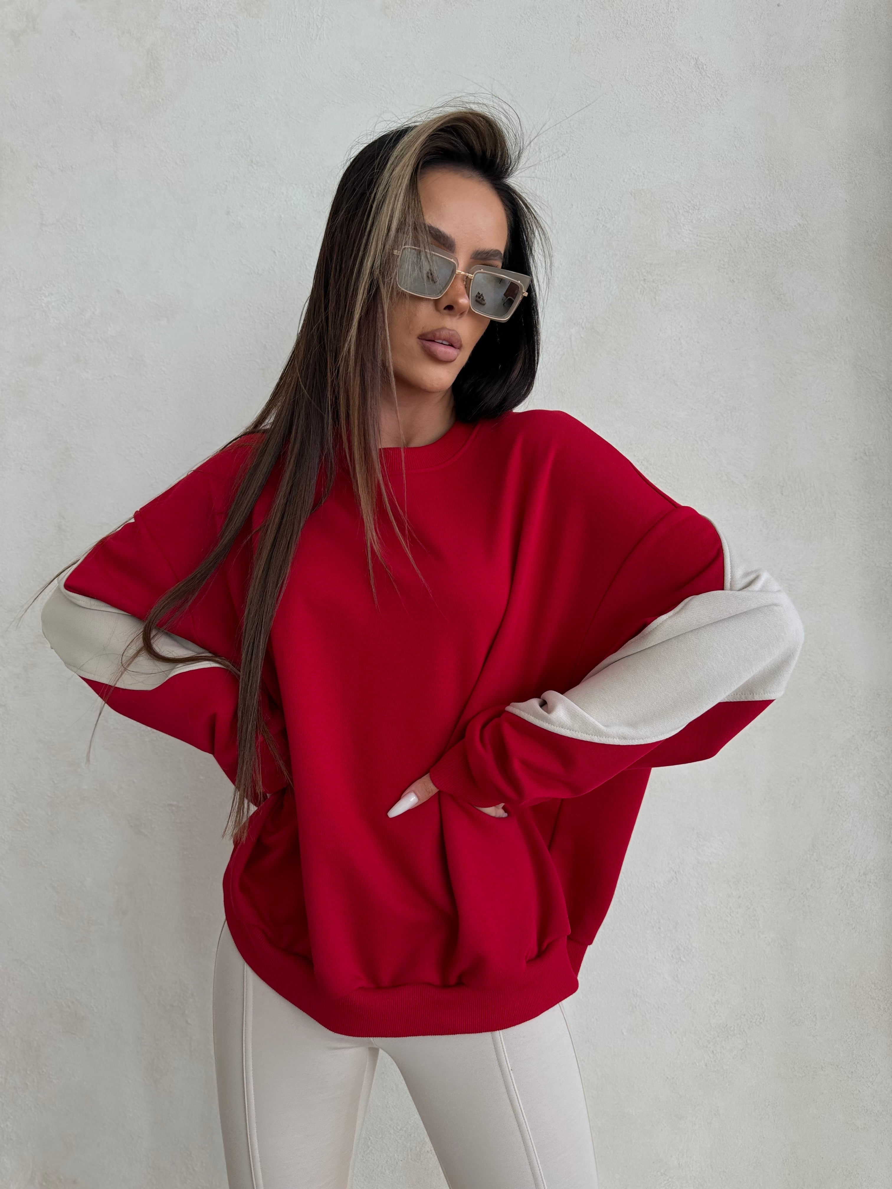 Bluza La Manuel Sharp Czerwona