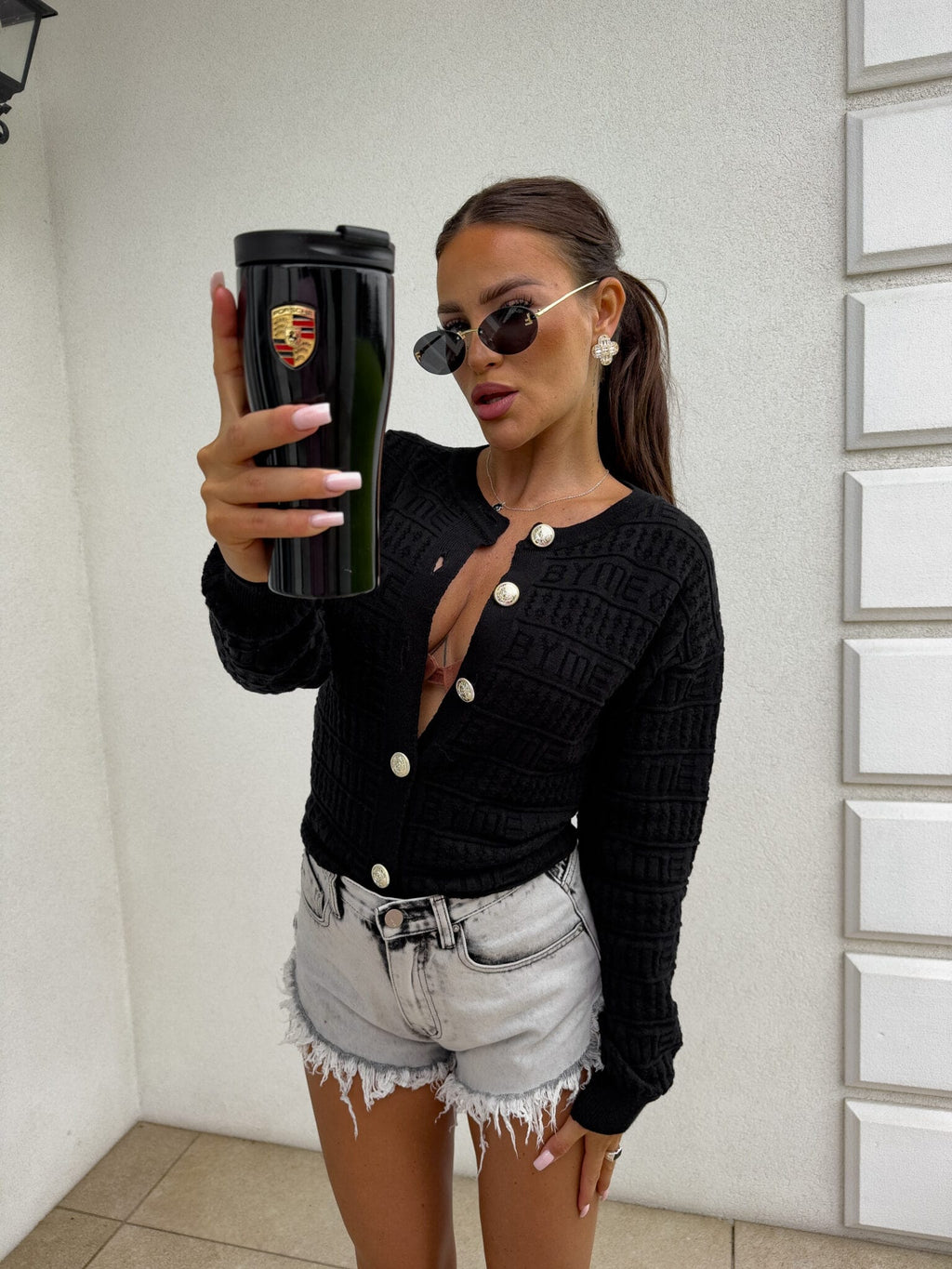 Sweter By Me GIVEN Czarny