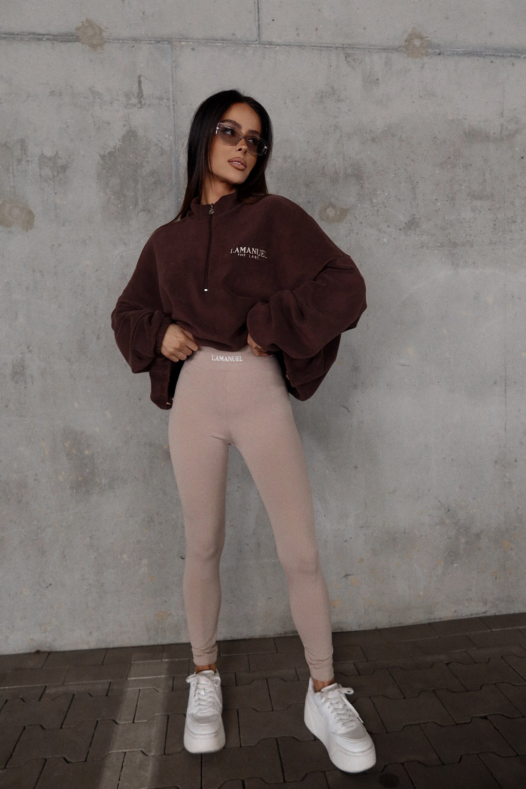 Bluza La Manuel Warm Up czekolada