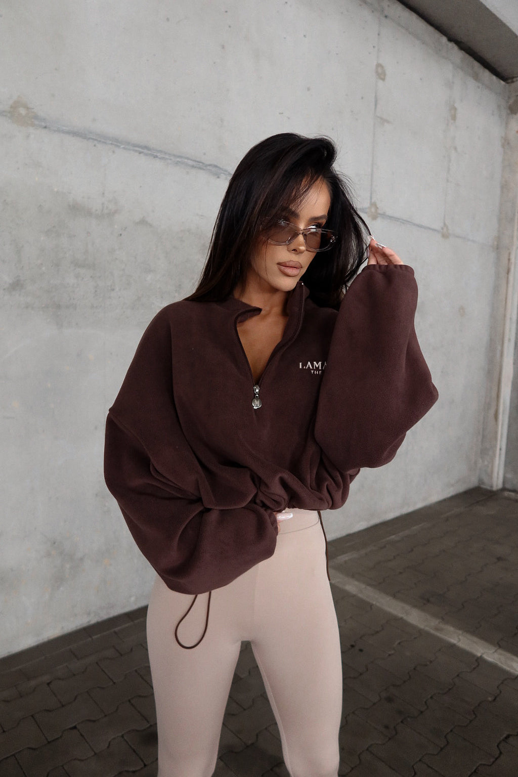 Bluza La Manuel Warm Up czekolada