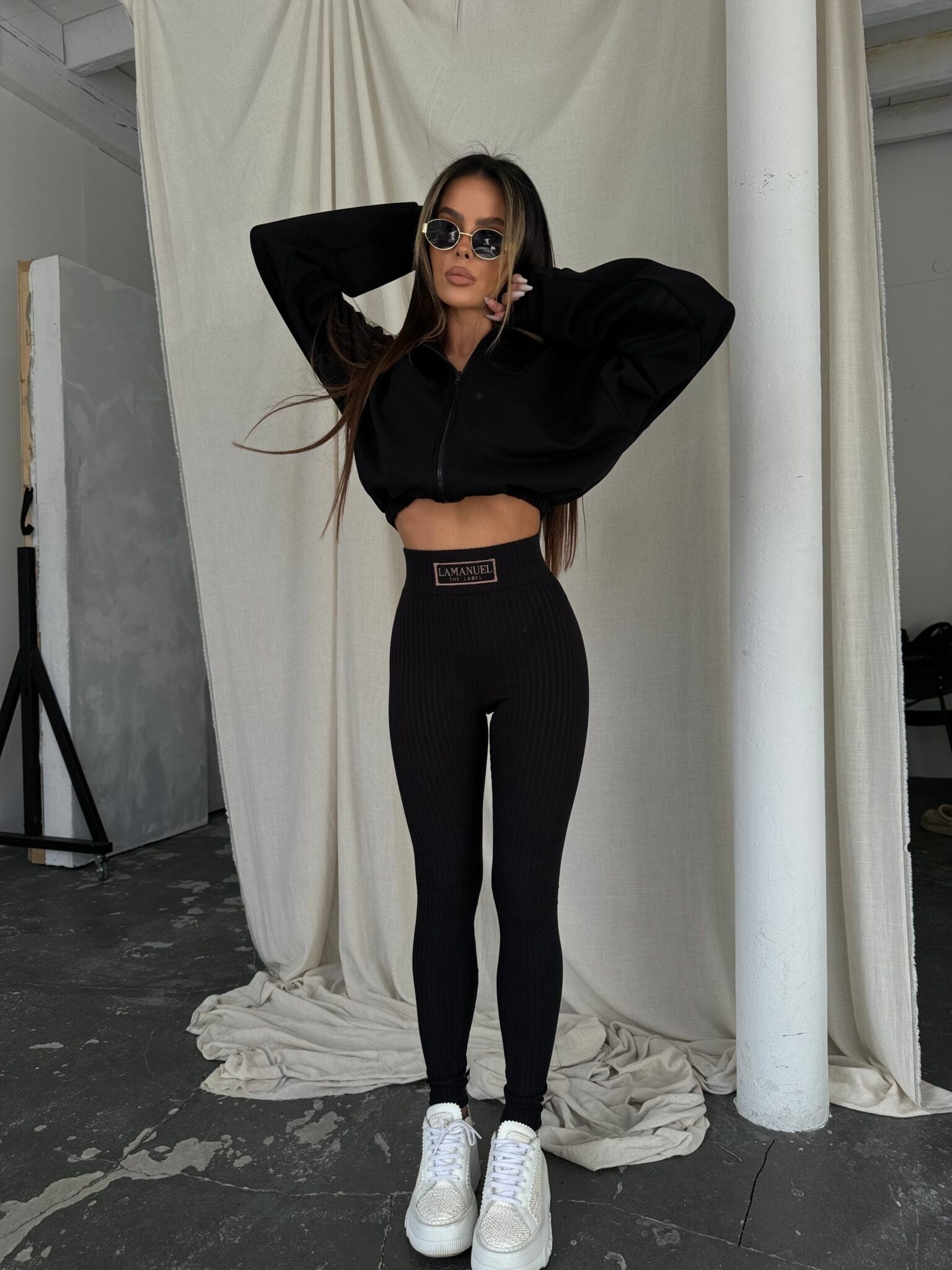 Legginsy La Manuel Soft touch czarne