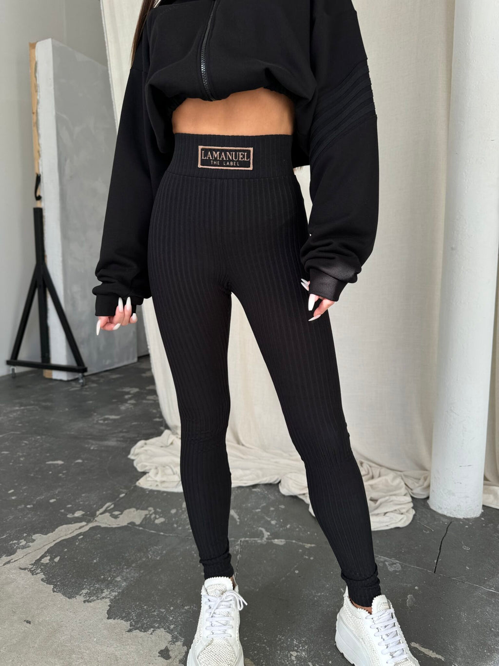 Legginsy La Manuel Soft touch czarne