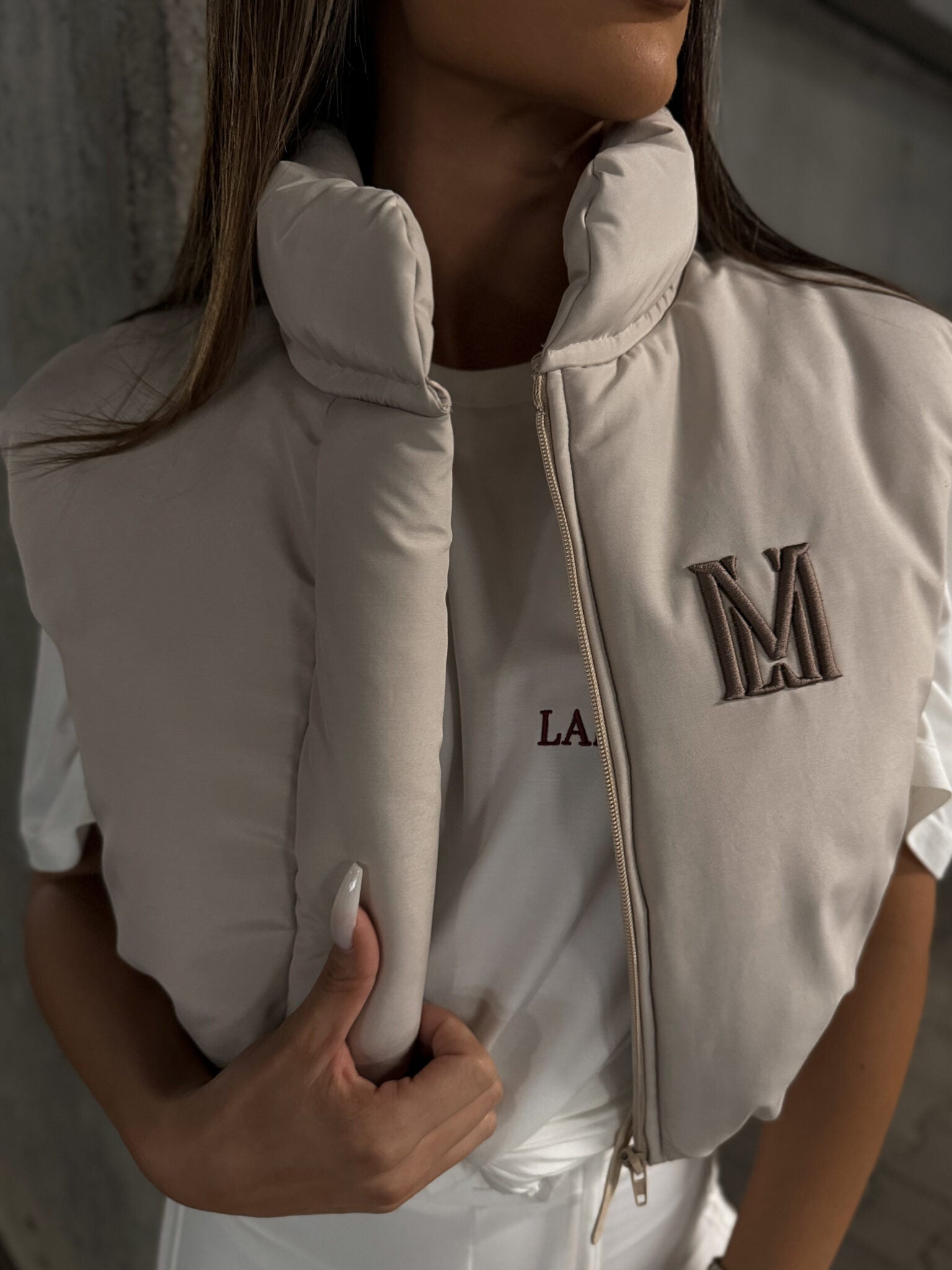 Bezrękawnik La Manuel beżowy