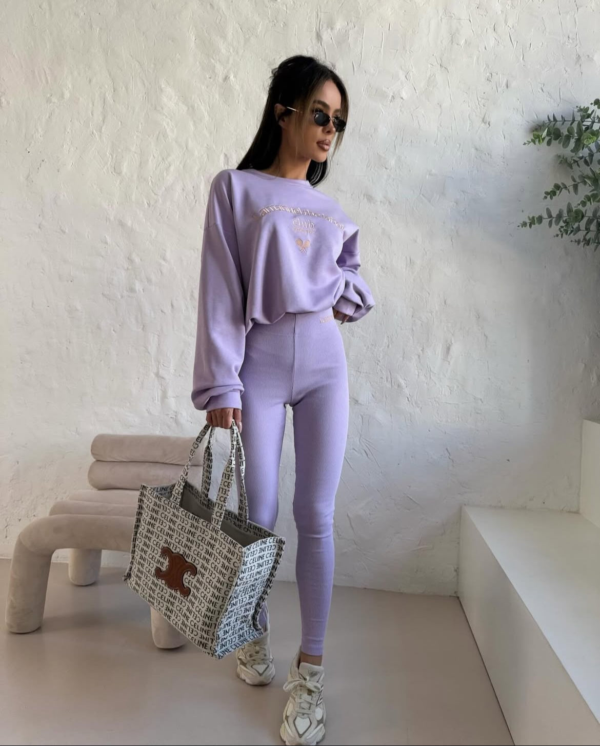 Komplet La Manuel Besties Liliowy