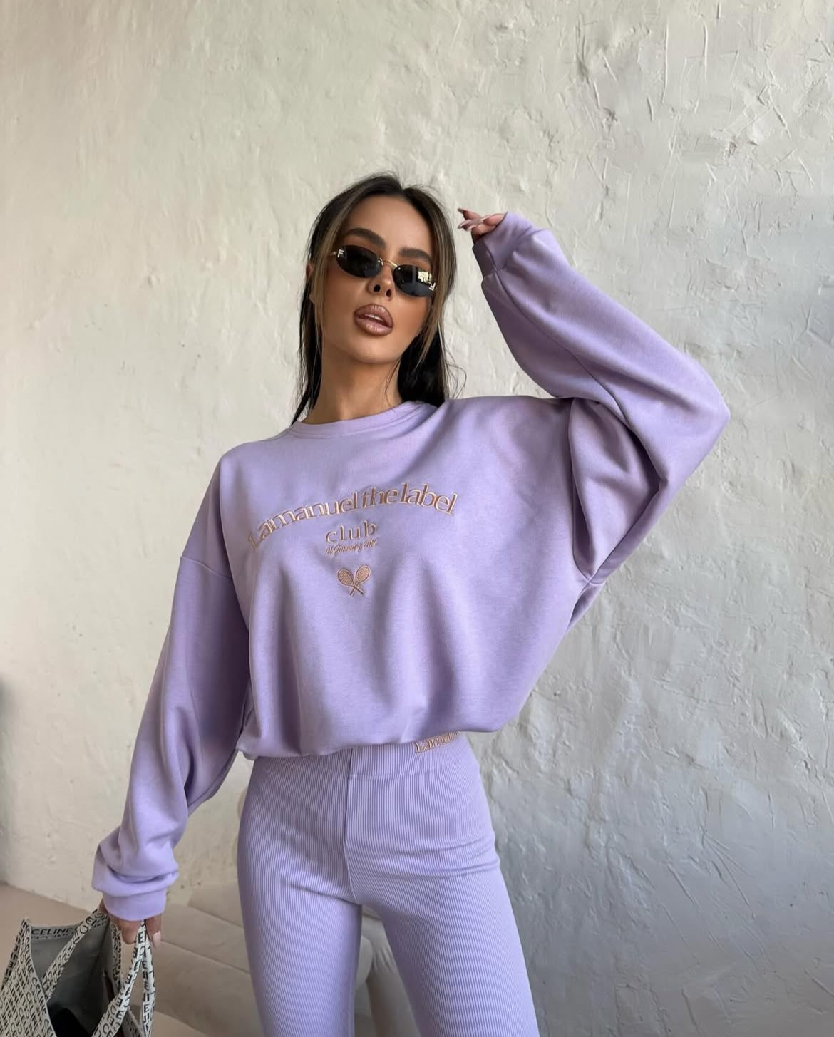 Komplet La Manuel Besties Liliowy