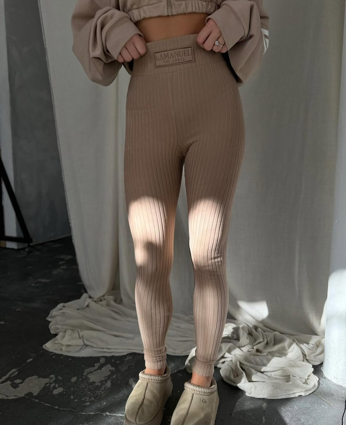 Legginsy La Manuel Soft Touch beż